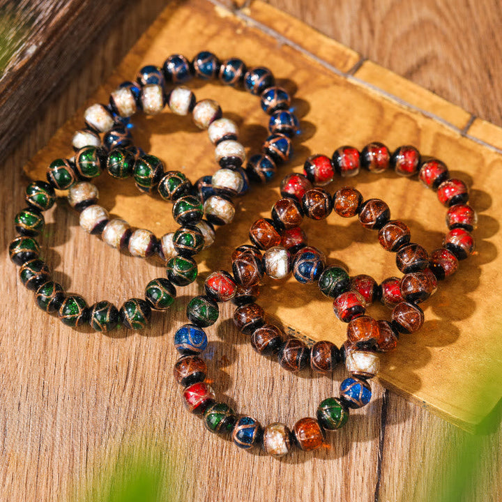Armband Classic – Glück & Wohlstand mit bunten Natursteinen mehrfarbig.