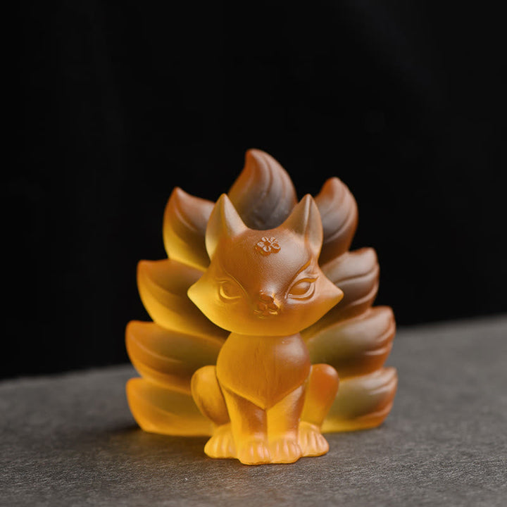 Figur Fuchs Klein Erfolg Stärke Gelb / Klein