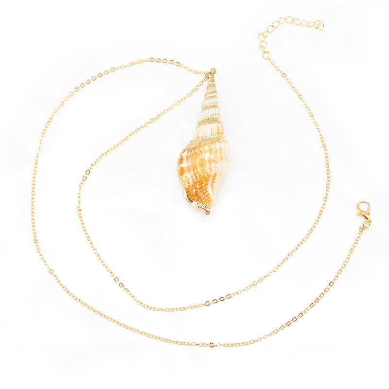 Kette Naturmuschel Shankha Glück Anhänger Schmuck