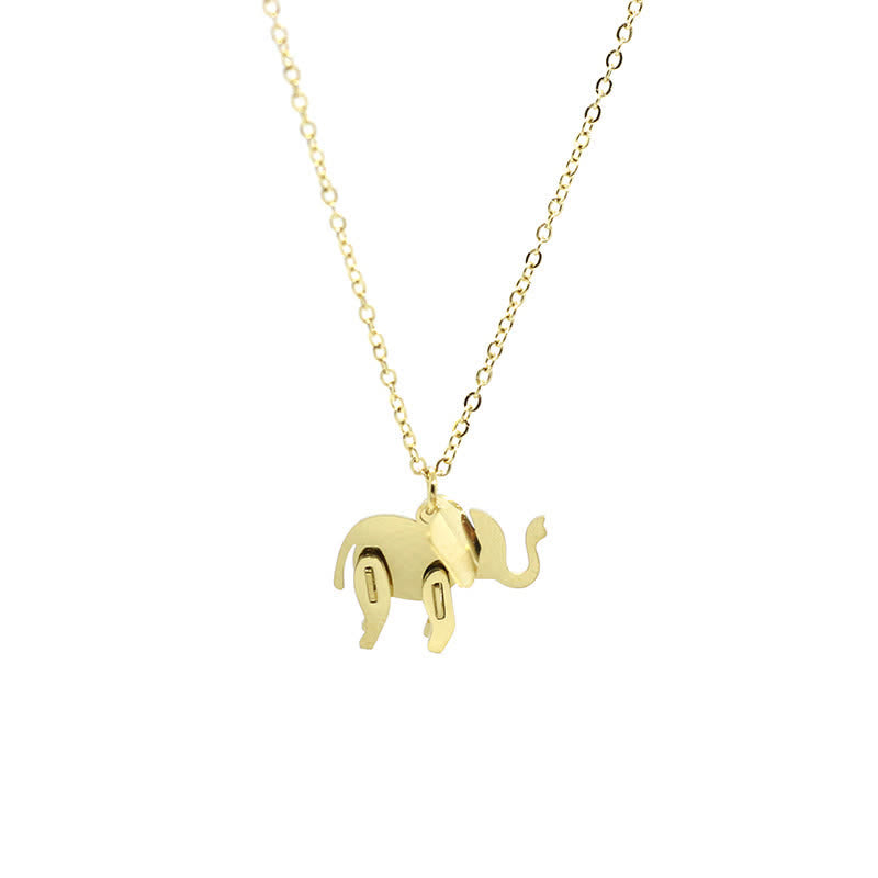 Kette Titanstahl Elefant – Glück