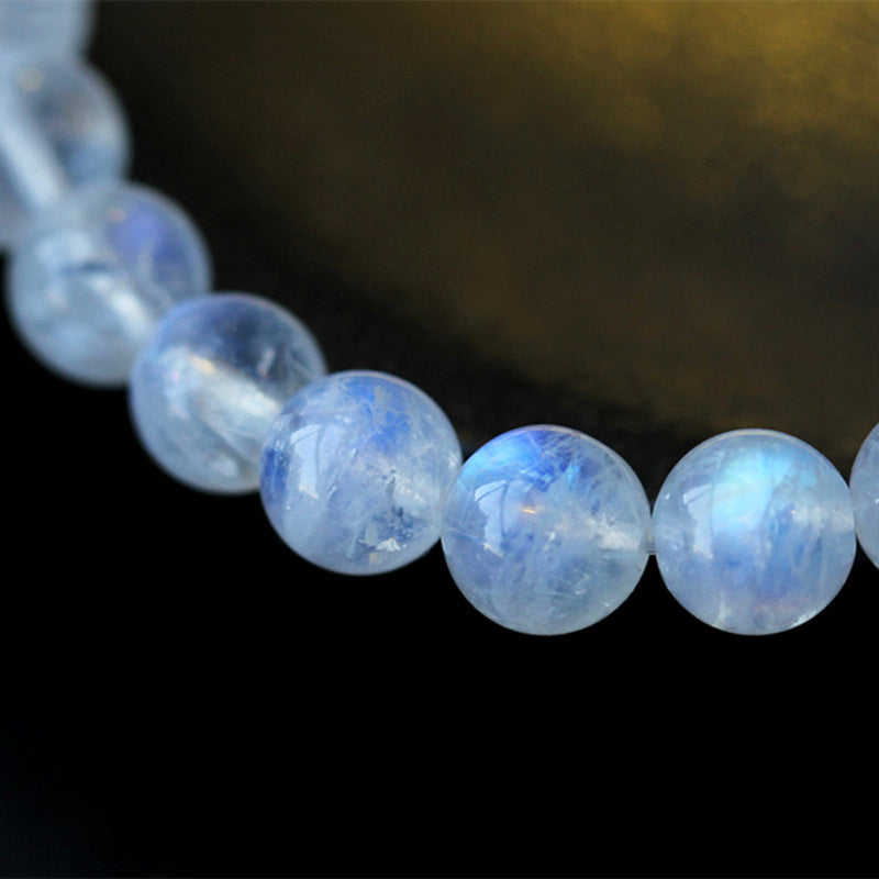 Armband Mondstein Mond – Heilung & Ruhe elegante blaue Perlen Kette