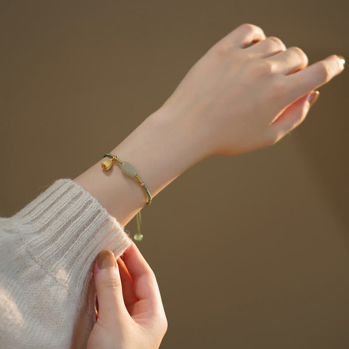 Armband Jade Lotus – Glück & Frieden