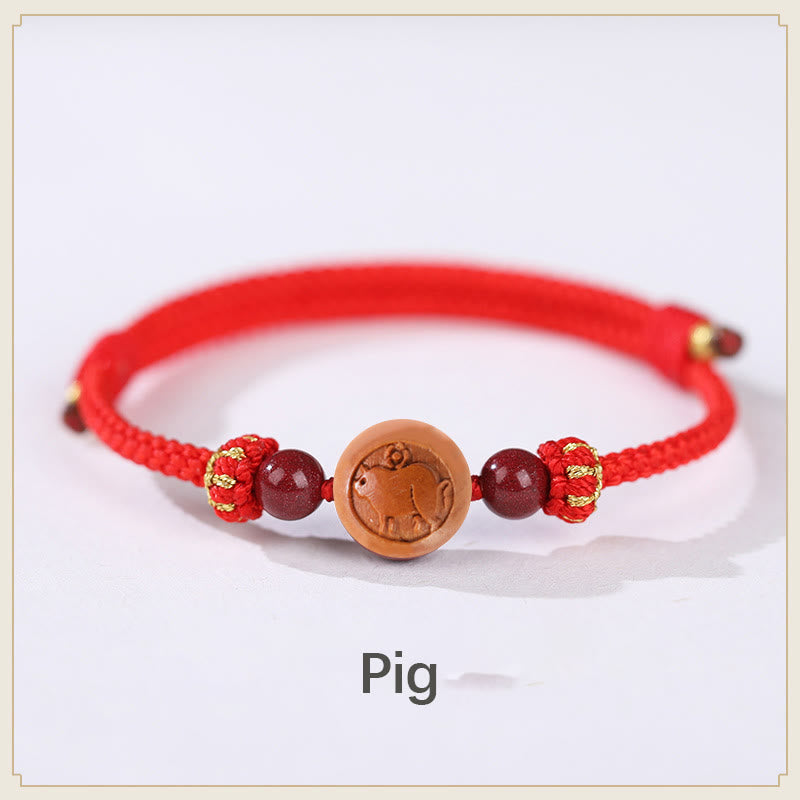 Armband Zinnober Chinesisches Tierkreis – Wohlstand – Bild 11