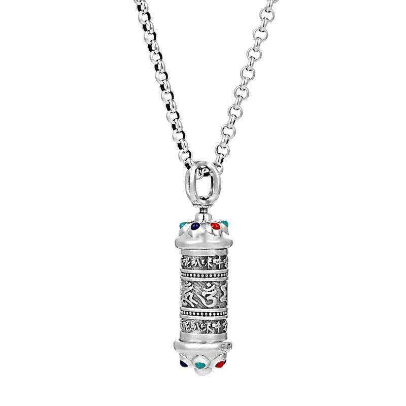 Kette Stein – Weisheit – Energie – Bild 5 – Silber Kette Stein Weisheit Energie Anhänger mit bunten Kristallen