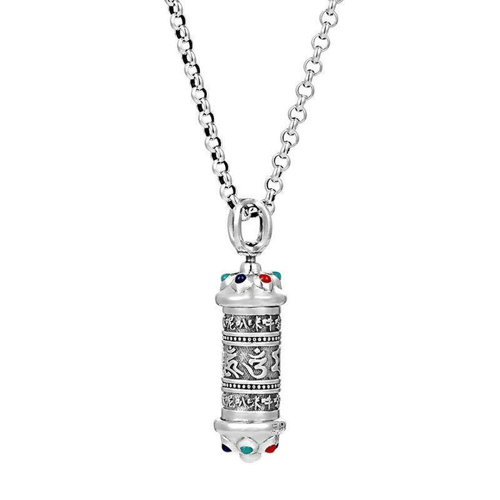 Kette Stein – Weisheit – Energie – Bild 5 – Silber Kette Stein Weisheit Energie Anhänger mit bunten Kristallen