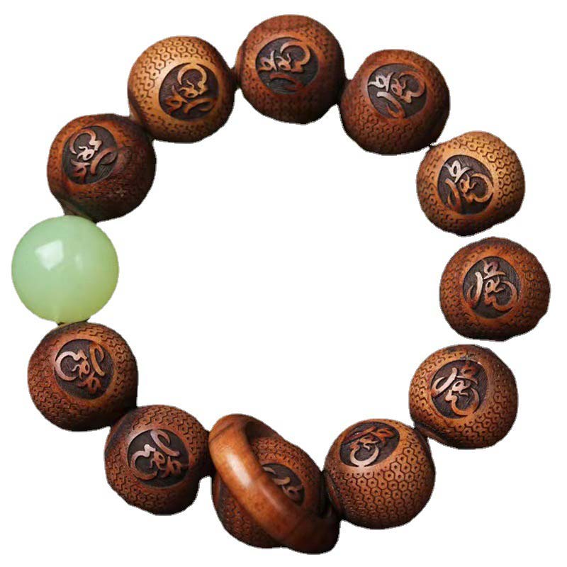 Armband Tibetisches Rosenholz Tiger Gravur