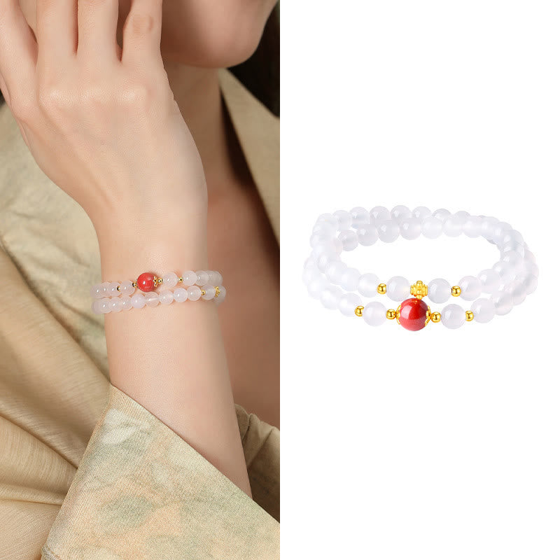 Armband 925 Silber Zinnober – Schutz