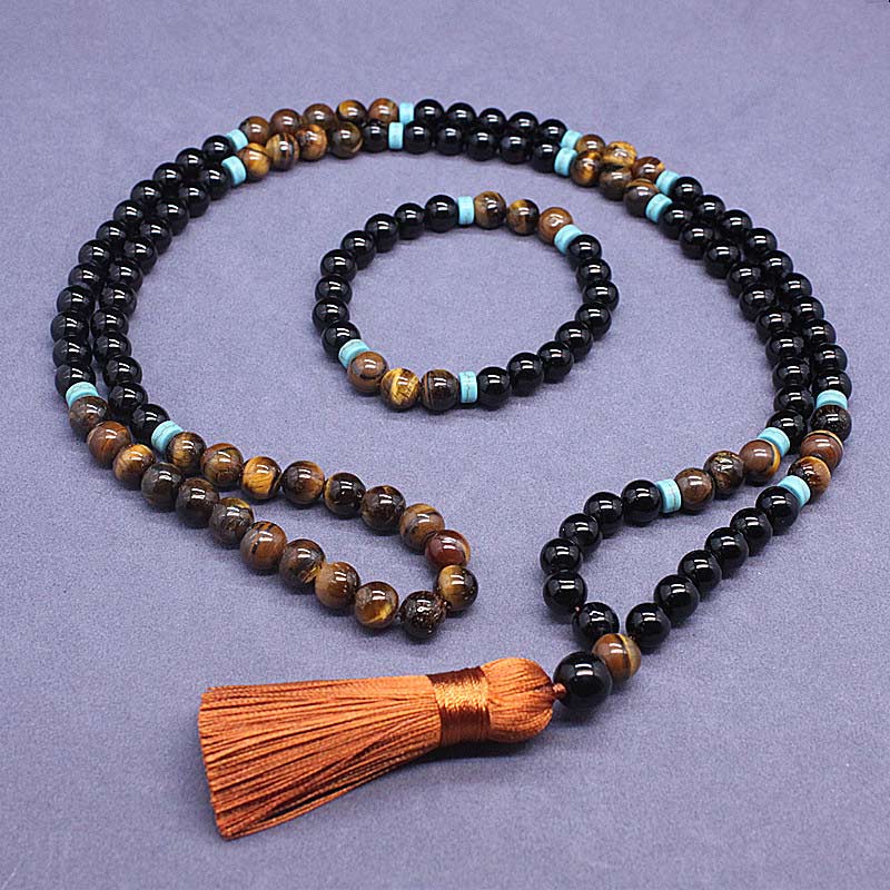 Mala Schwarzer Onyx – Frieden