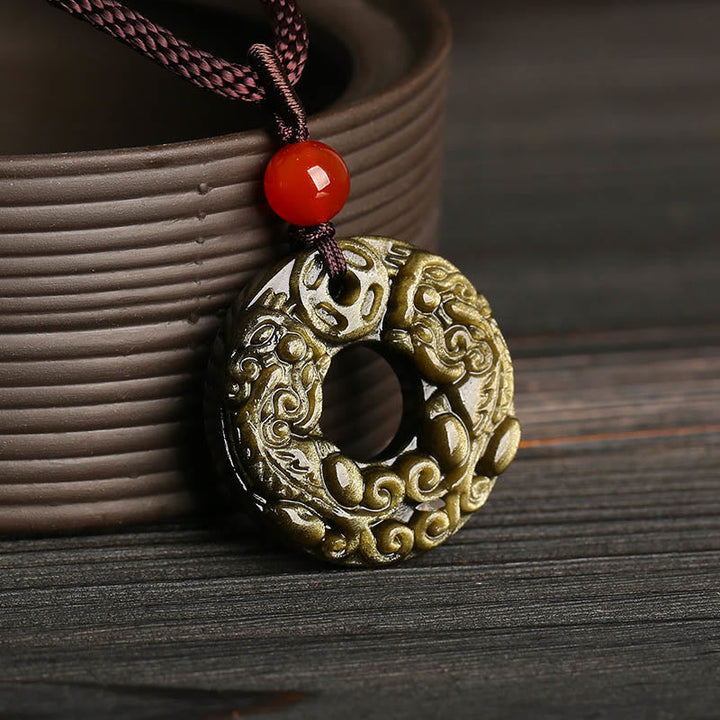 Anhänger Kette Schmuck Rot Buddha