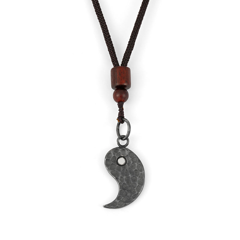 Kette Sterling-Silber Mond Anhänger Symbol Harmonie