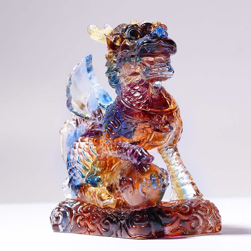 Feng Shui Deko Kirin Liuli Geschenk