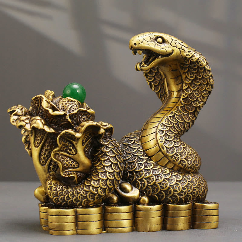 Feng Shui Deko Schlange Münzen