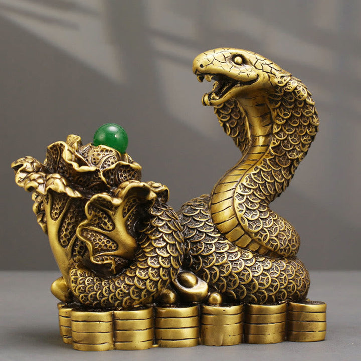 Feng Shui Deko Schlange Münzen
