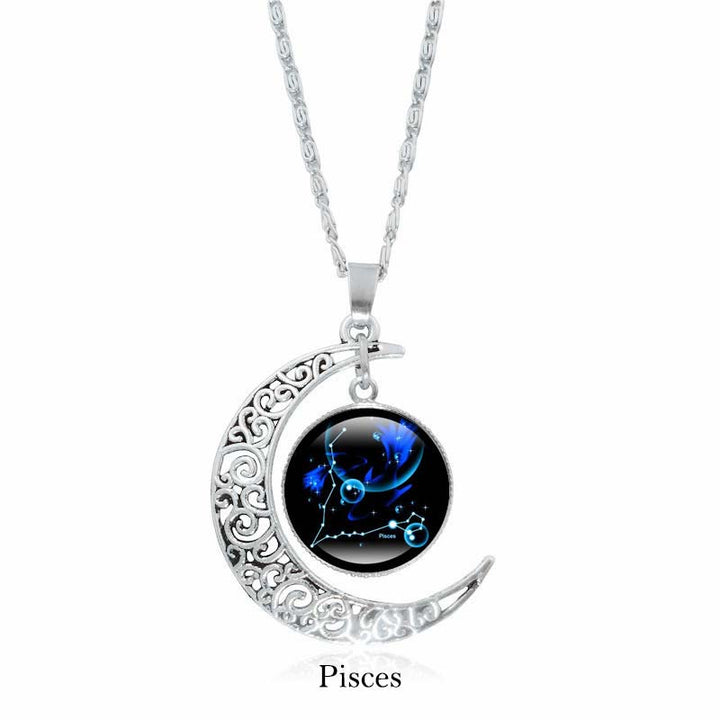 Kette Obsidian Sternzeichen Mond – Schutz & Harmonie | Zen Spirit