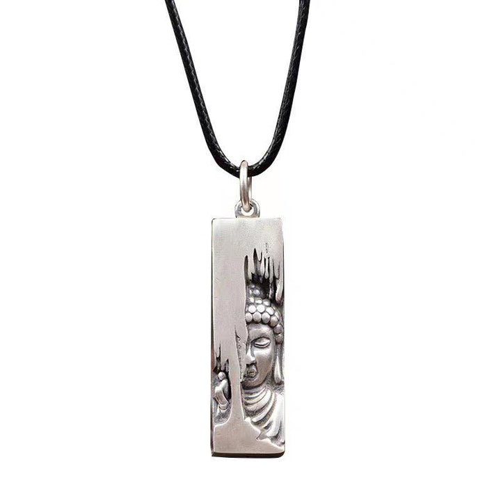 Silber Kette mit Buddha Anhänger Kraft Schutz Spiritualität
