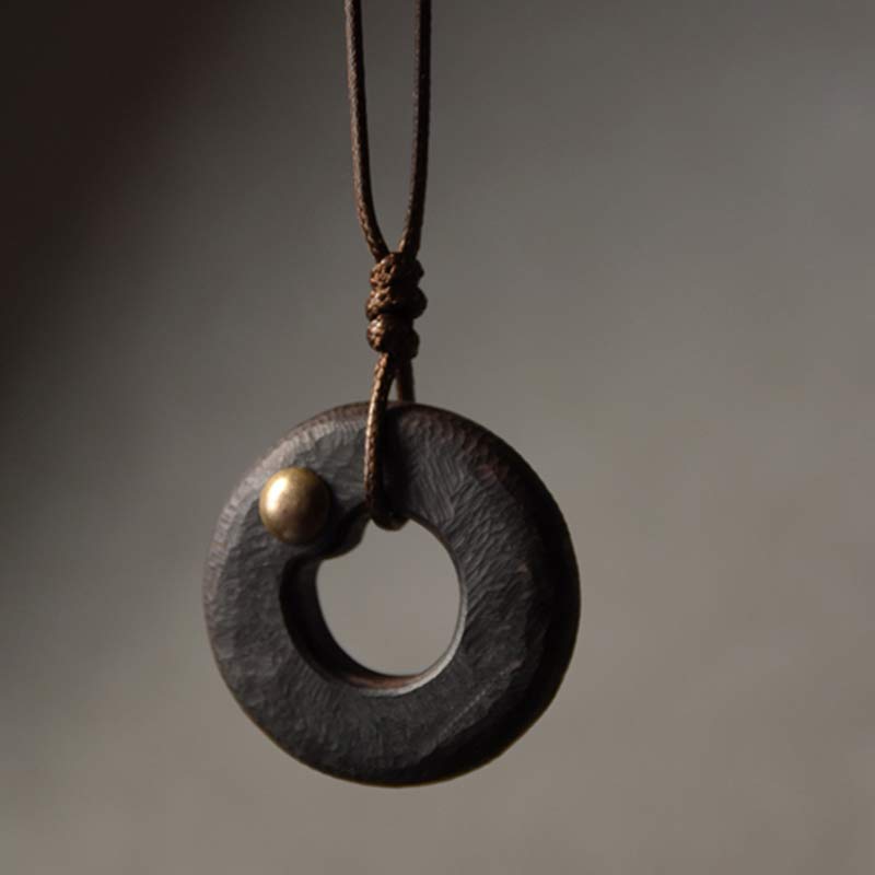 Ebenholz Zen Kreis – Gelassenheit & Frieden – Bild 11 – Ebenholz Zen Kreis Anhänger – Gelassenheit, Frieden und Harmonie