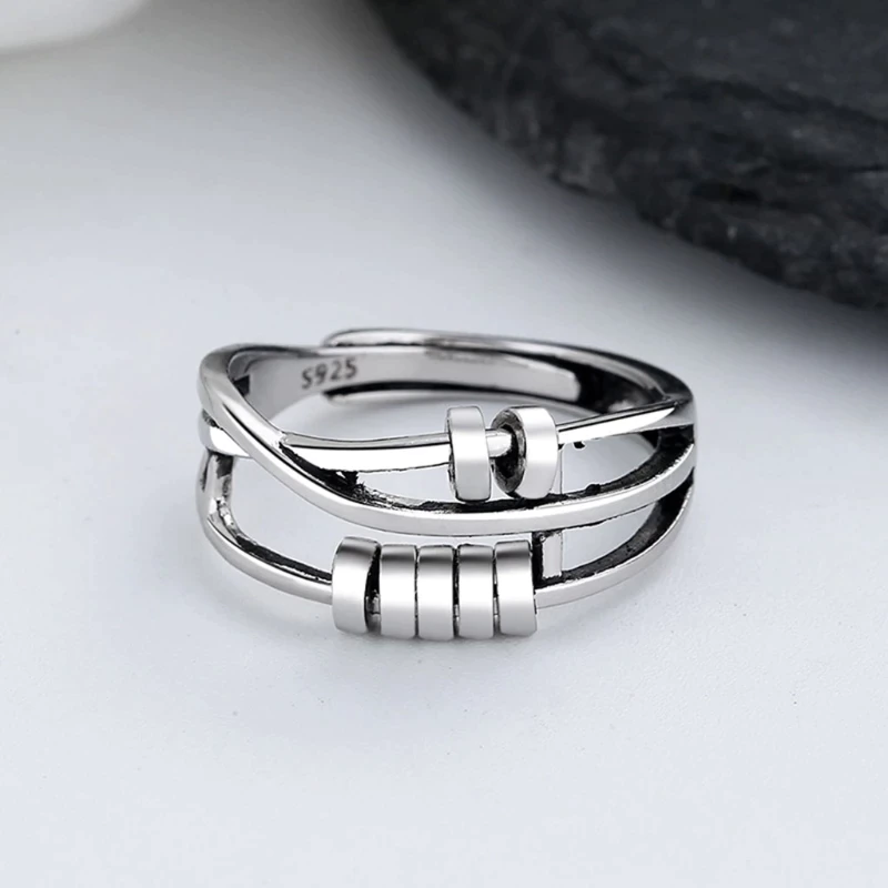Fidget Ring Sterlingsilber 925