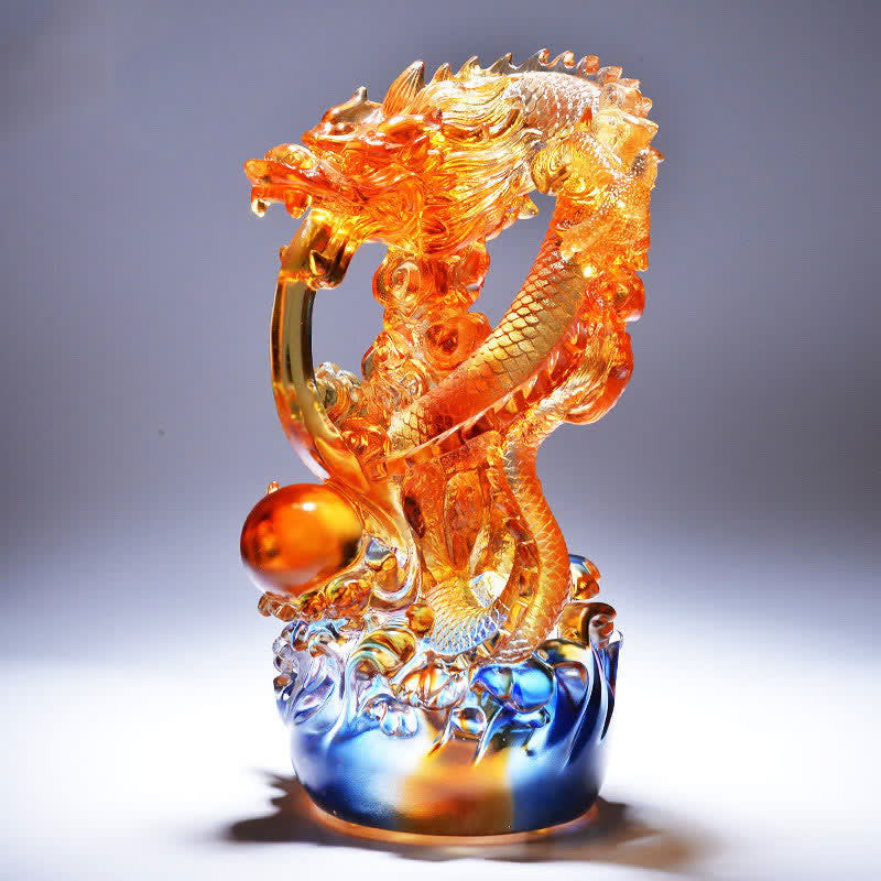 Figur Drache Erfolg Liuli Kristall