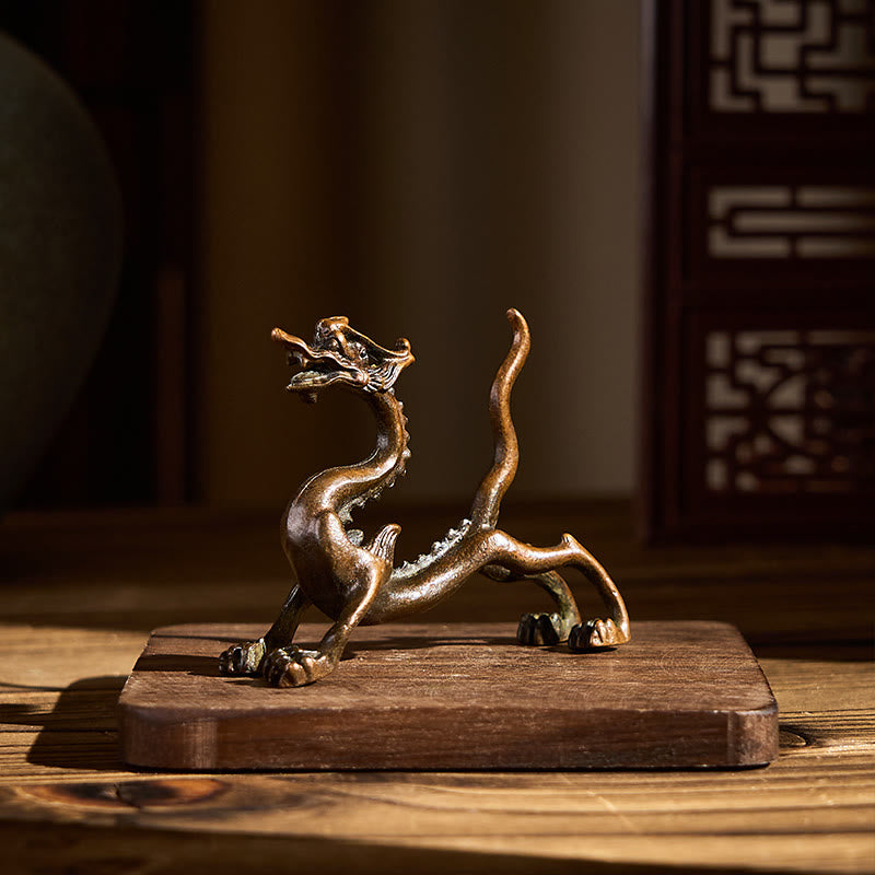 Figur Drache Mini Schutz Glück Wohnzimmer