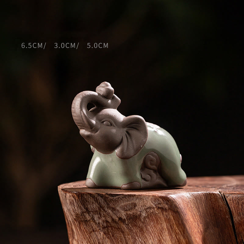 Figur Elefant Keramik Stärke