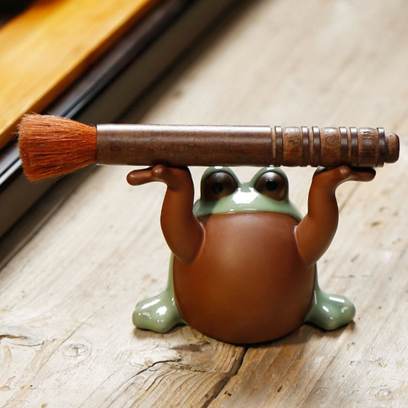Figur Frosch Keramik Feng Shui Glücksbringer