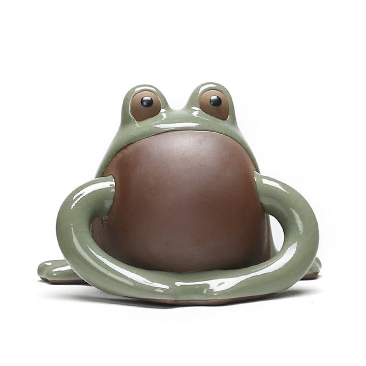 Figur Frosch Keramik Feng Shui Symbol