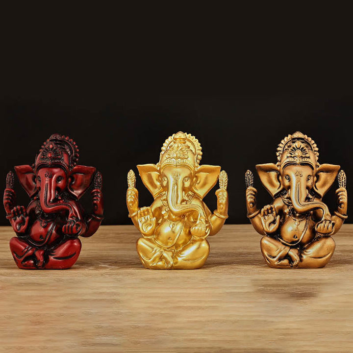 Figur Ganesha Ganpati Harz Deko Feng Shui