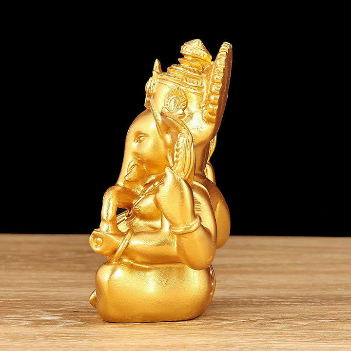 Figur Ganesha Ganpati Harz Deko Wohnzimmer