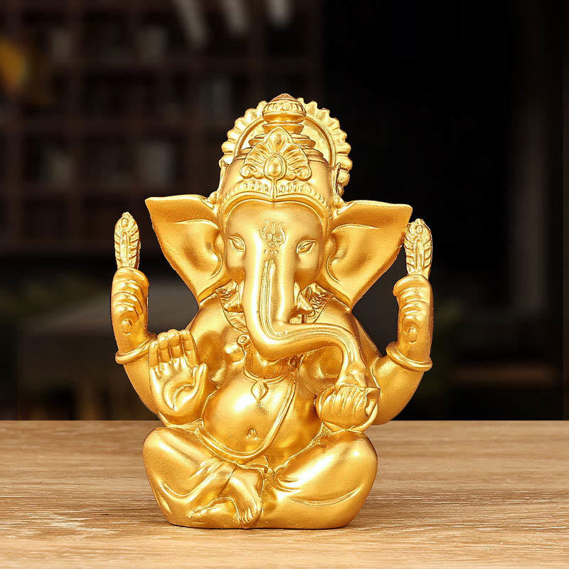 Figur Ganesha Ganpati Harz Deko