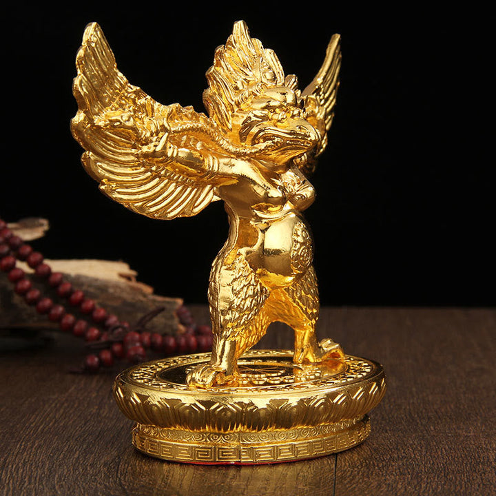 Figur Garuda Gold Schutz Tibet Geschenk