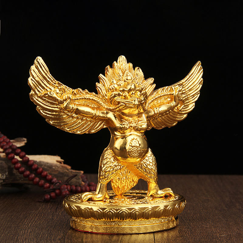 Figur Garuda Gold Schutz Tibet