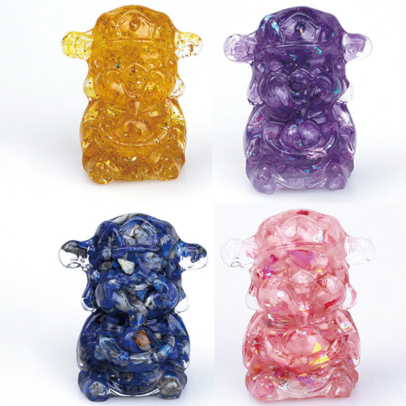 Figur Geldgott Amethyst Reichtum Deko