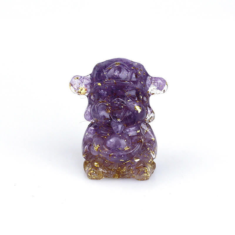 Figur Geldgott Amethyst Reichtum Feng Shui