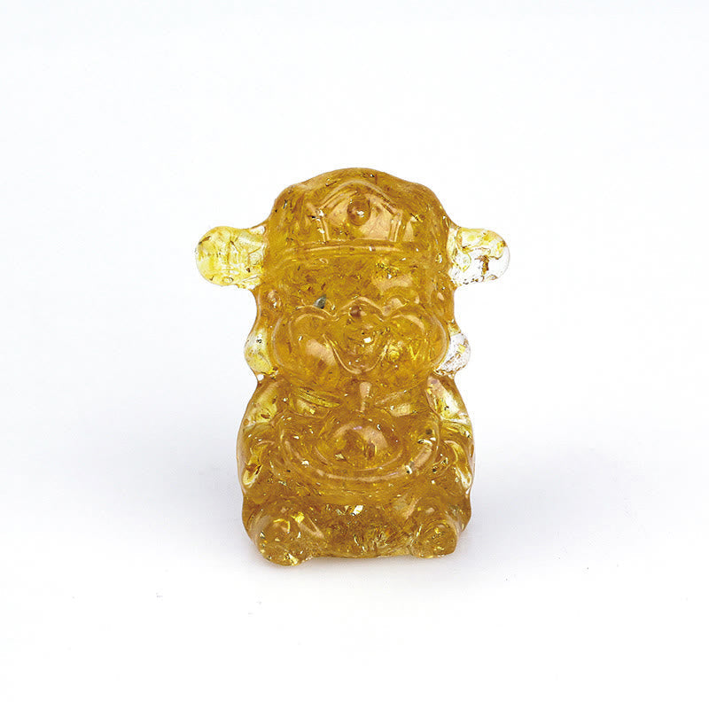 Figur Geldgott Amethyst Reichtum Wohnzimmer