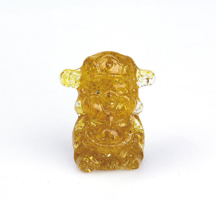 Figur Geldgott Amethyst Reichtum Wohnzimmer
