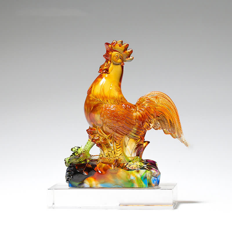 Figur Hahn Liuli Kristall Deko Geschenk