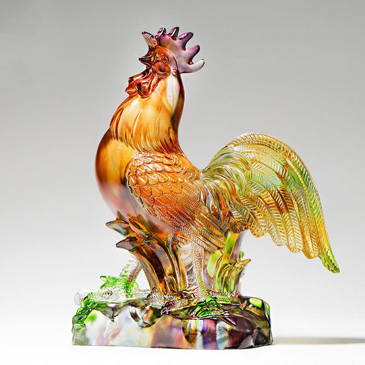 Figur Hahn Liuli Kristall Deko