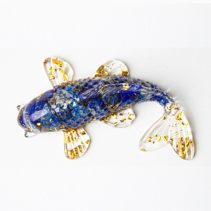 Figur Koi Fisch Kristall Glück Harz Feng Shui