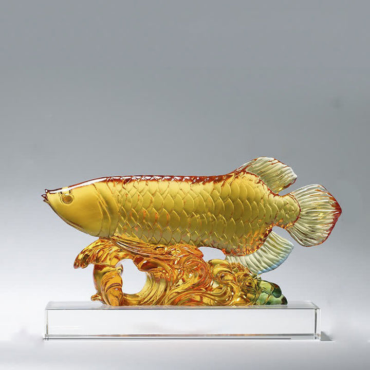 Figur Koi Fisch Liuli Glück Feng Shui