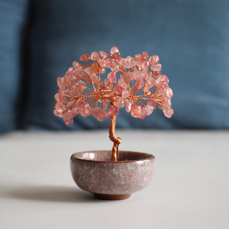 Figur Kristallbaum Citrin Reichtum Deko