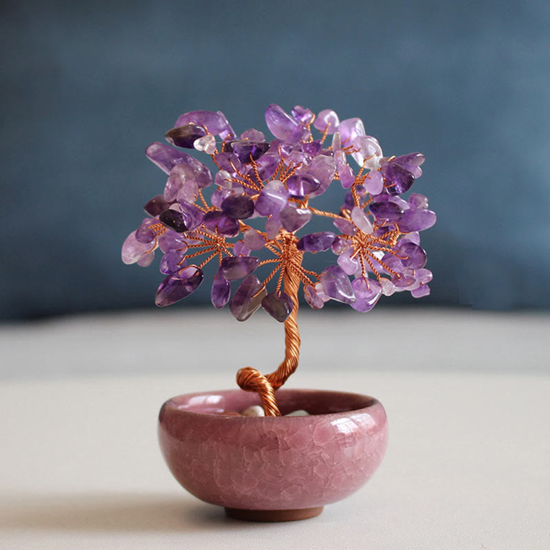 Figur Kristallbaum Citrin Reichtum Feng Shui