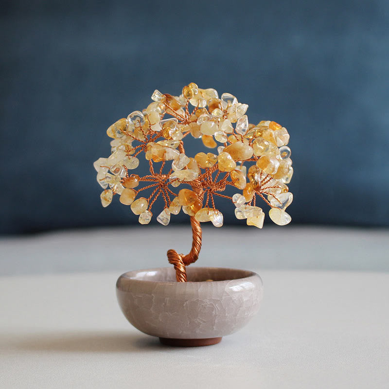 Figur Kristallbaum Citrin Reichtum