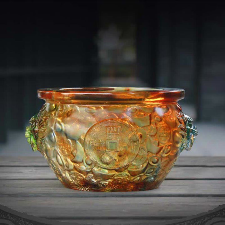 Figur Liuli Schatzschale Kristall Feng Shui