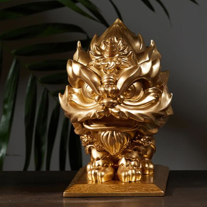 Figur Löwe Stärke Deko Resin Glücksbringer