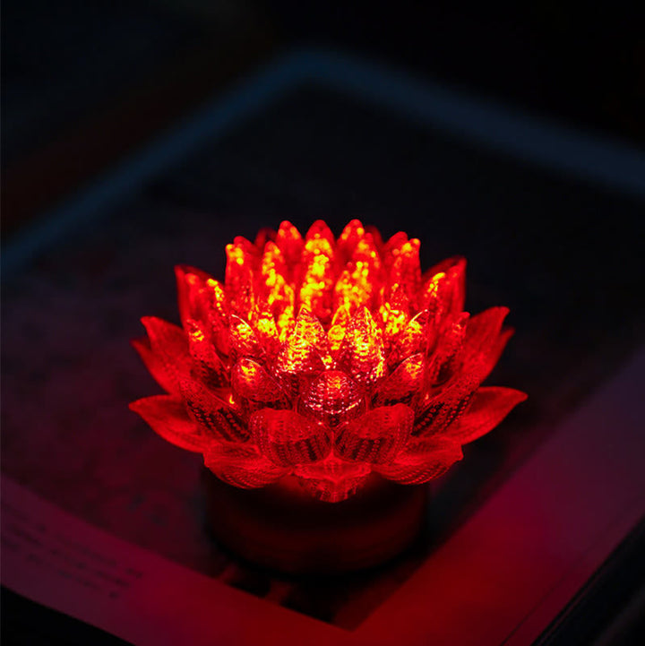 Figur Lotus Glas Messing Neuanfang Erleuchtung Glücksbringer