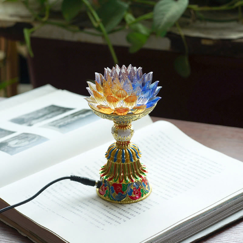 Figur Lotus Liuli Acht Glückssymbole Erleuchtung Feng Shui