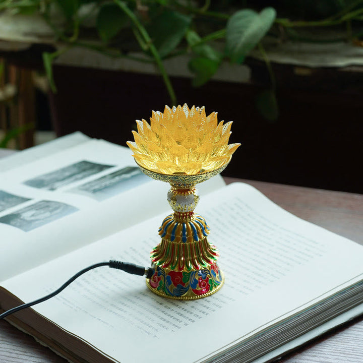 Figur Lotus Liuli Acht Glückssymbole Erleuchtung Glücksbringer