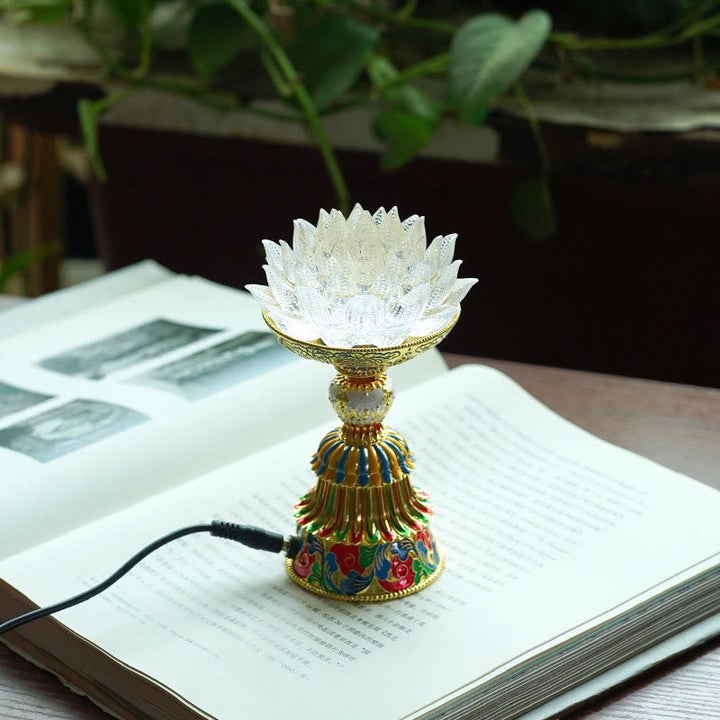 Figur Lotus Liuli Acht Glückssymbole Erleuchtung Wohnzimmer