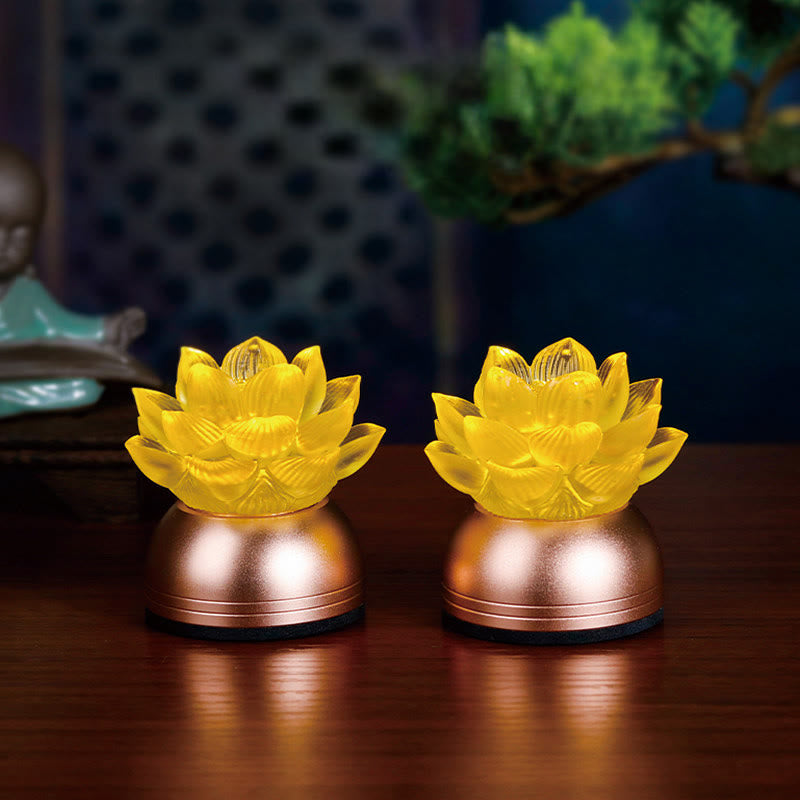 Figur Lotus Liuli Kupfer Neubeginn Feng Shui