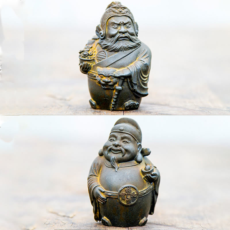Figur Reichtumsgott Eisenpulver Harz Deko Feng Shui